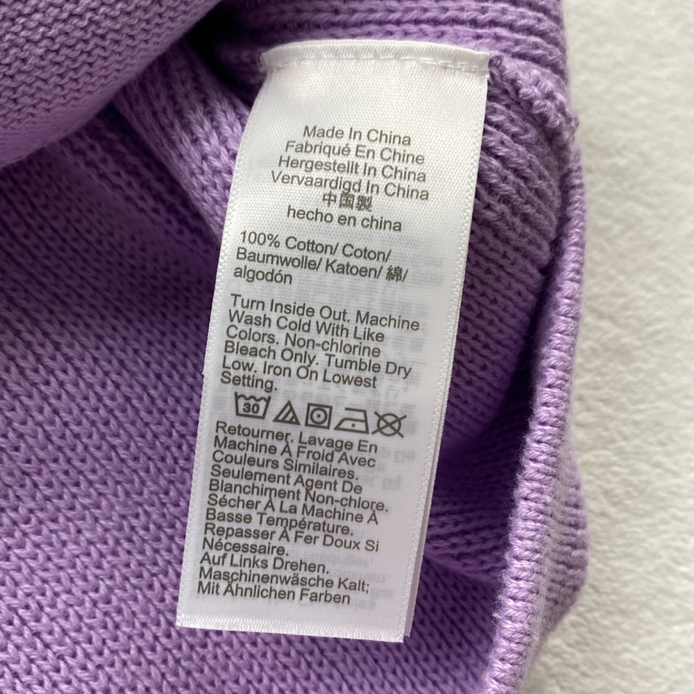 J. Crew Factory Knit Button Front Long Sleeve Sweater Cardigan (Lavender) - Picture 15 of 16